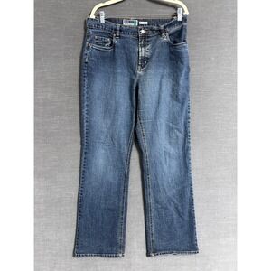 Vintage Old Navy Jeans 14 Regular Blue Cotton Stretch Boot Cut At Waist 90s y2k